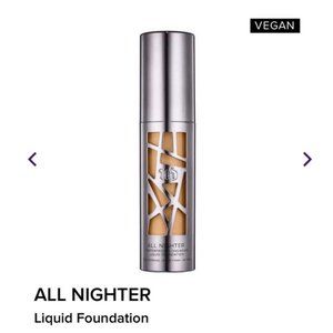 Urban Decay All Nighter Liquid Foundation 5.5 Medium Flawless, Full Coverage NEW